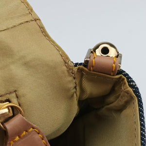 Pre-owned Christian Dior Marispearl Navy denim  shoulderbag | stylenewstar