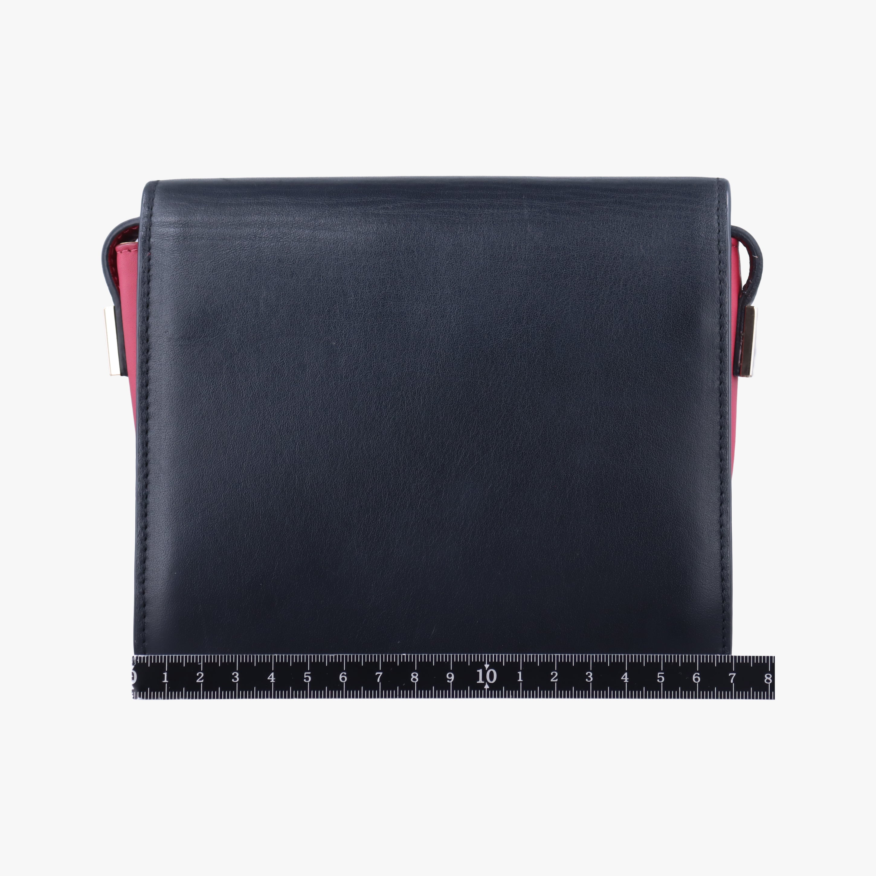 Pre-owned Delvaux Madame Black×Pink Leather  shoulderbag | stylenewstar