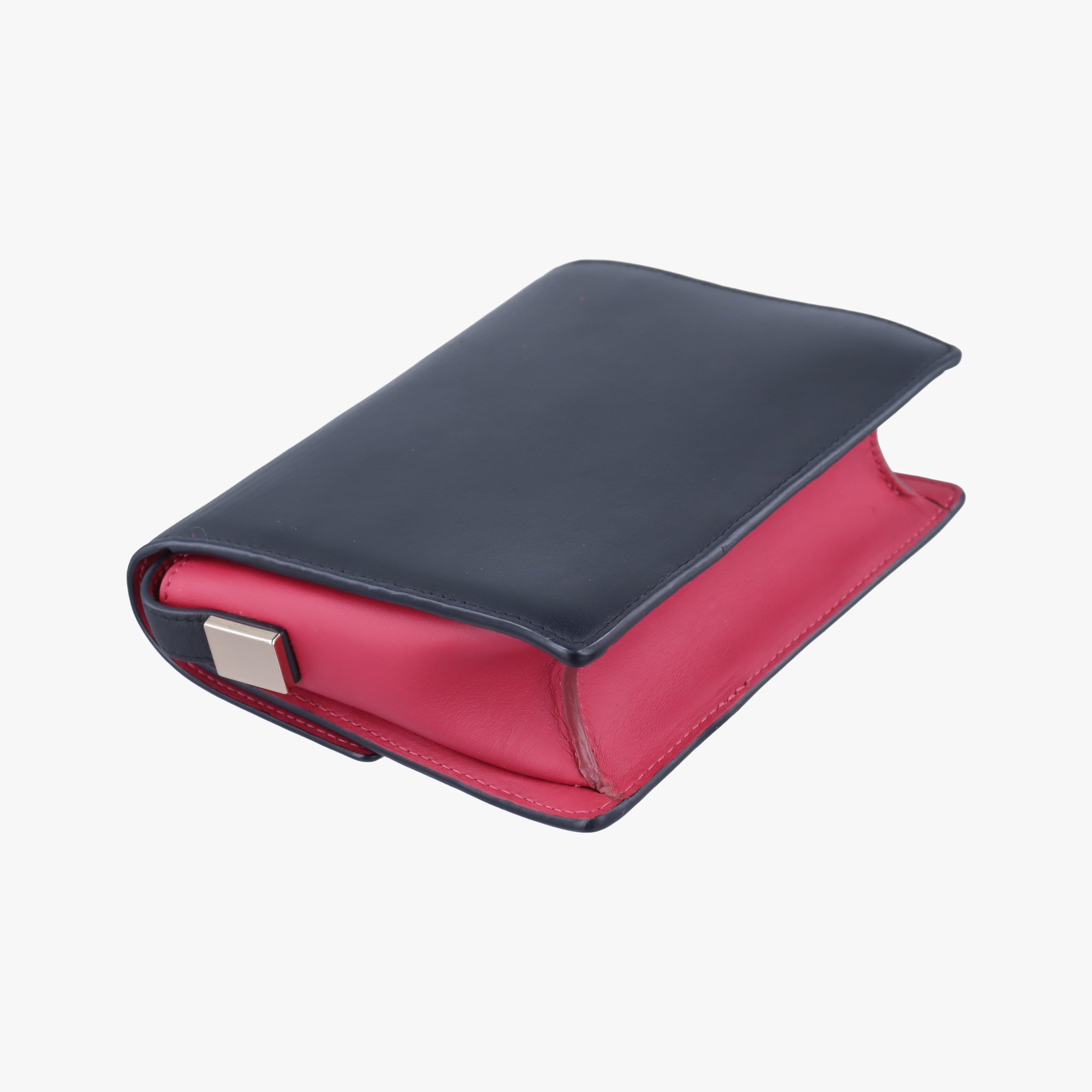 Pre-owned Delvaux Madame Black×Pink Leather  shoulderbag | stylenewstar