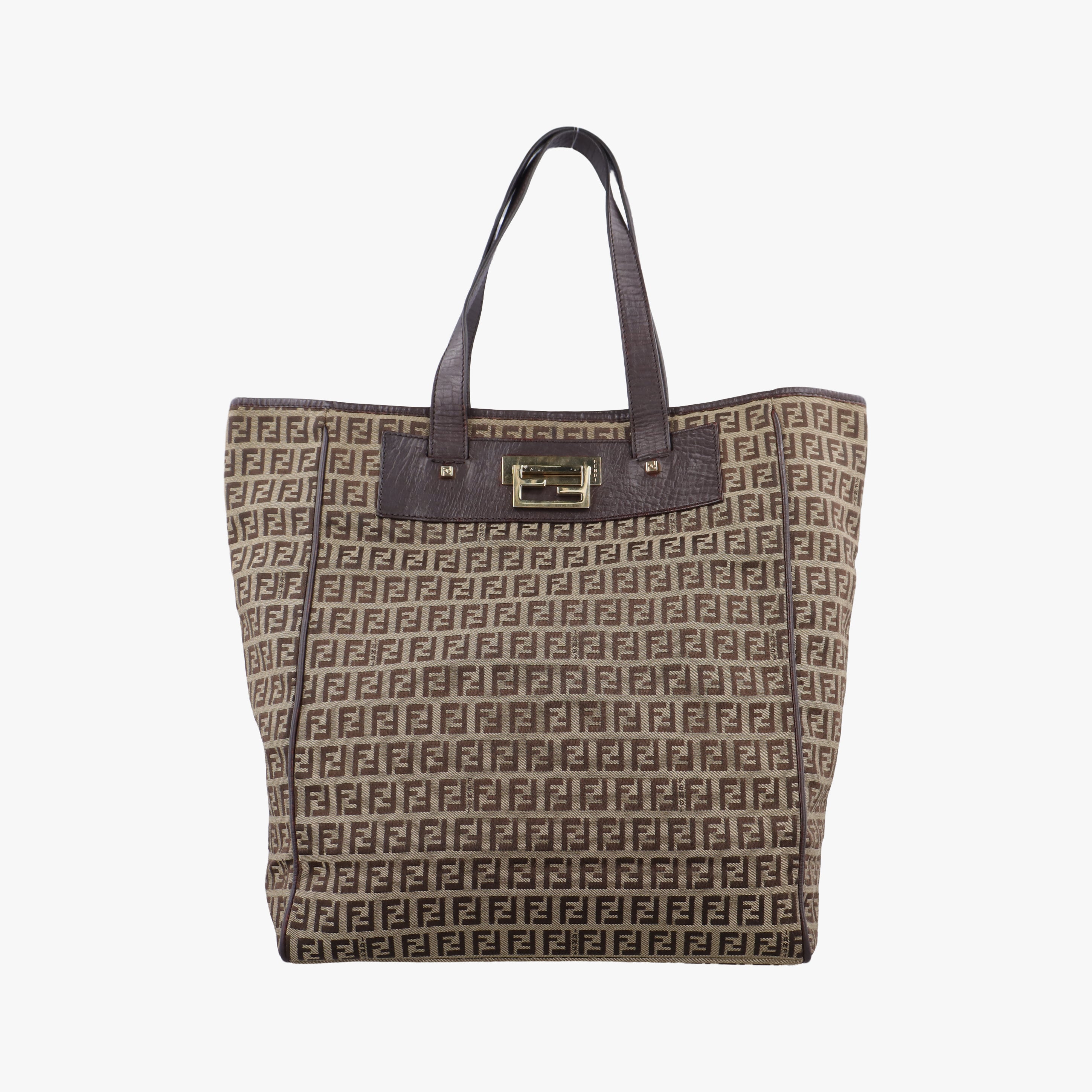 Vintage Fendi Zucchino Brown canvas 8BH181 shoulderbag | stylenewstar