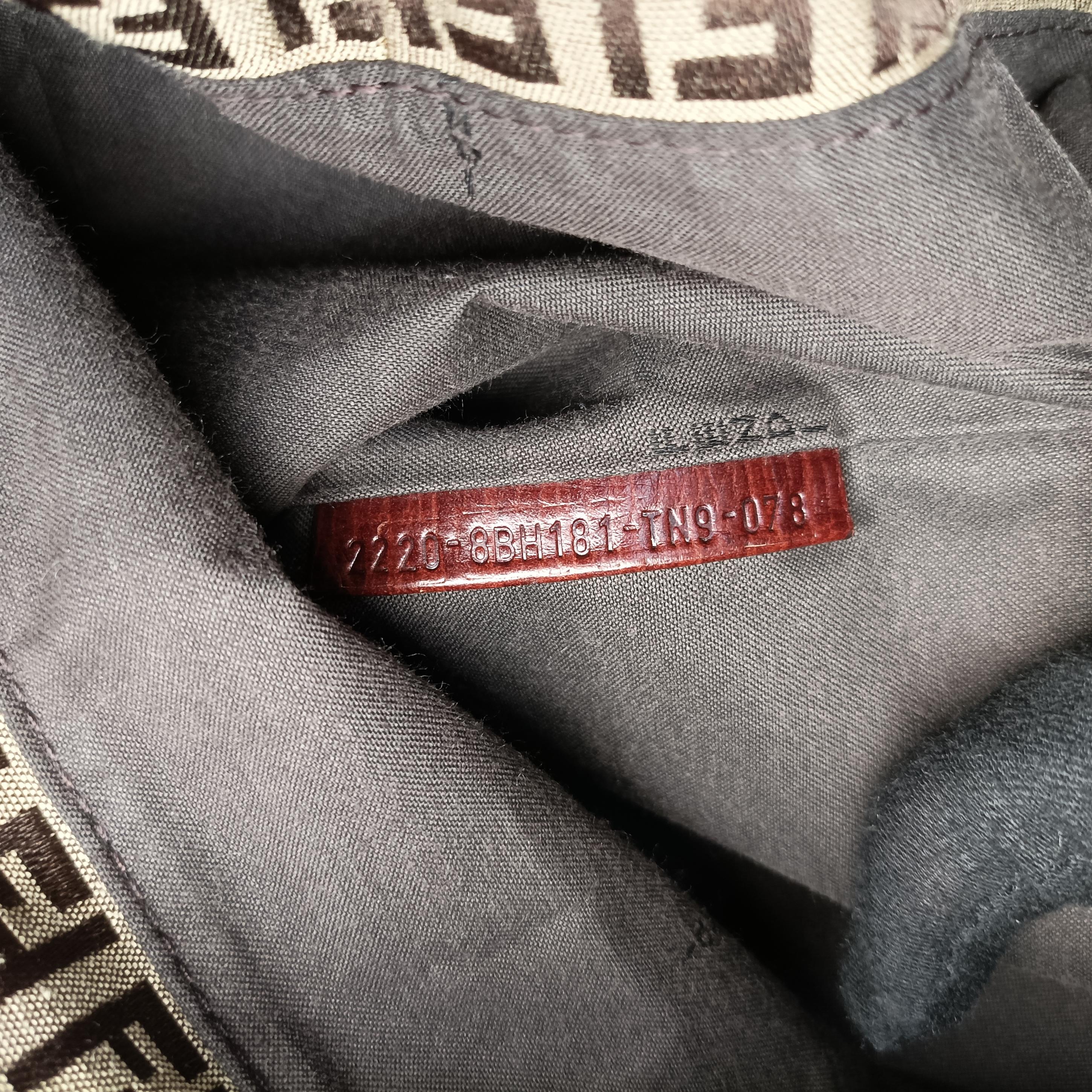 Vintage Fendi Zucchino Brown canvas 8BH181 shoulderbag | stylenewstar