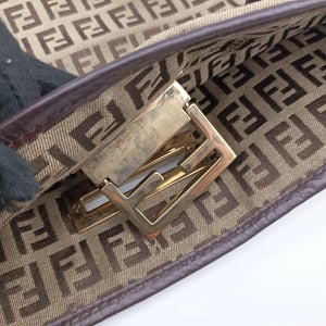 Vintage Fendi Zucchino Brown canvas 8BH181 shoulderbag | stylenewstar