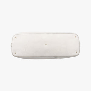 Pre-owned Gucci Horsebit Medium Hasler White Leather 137385 handbag | stylenewstar