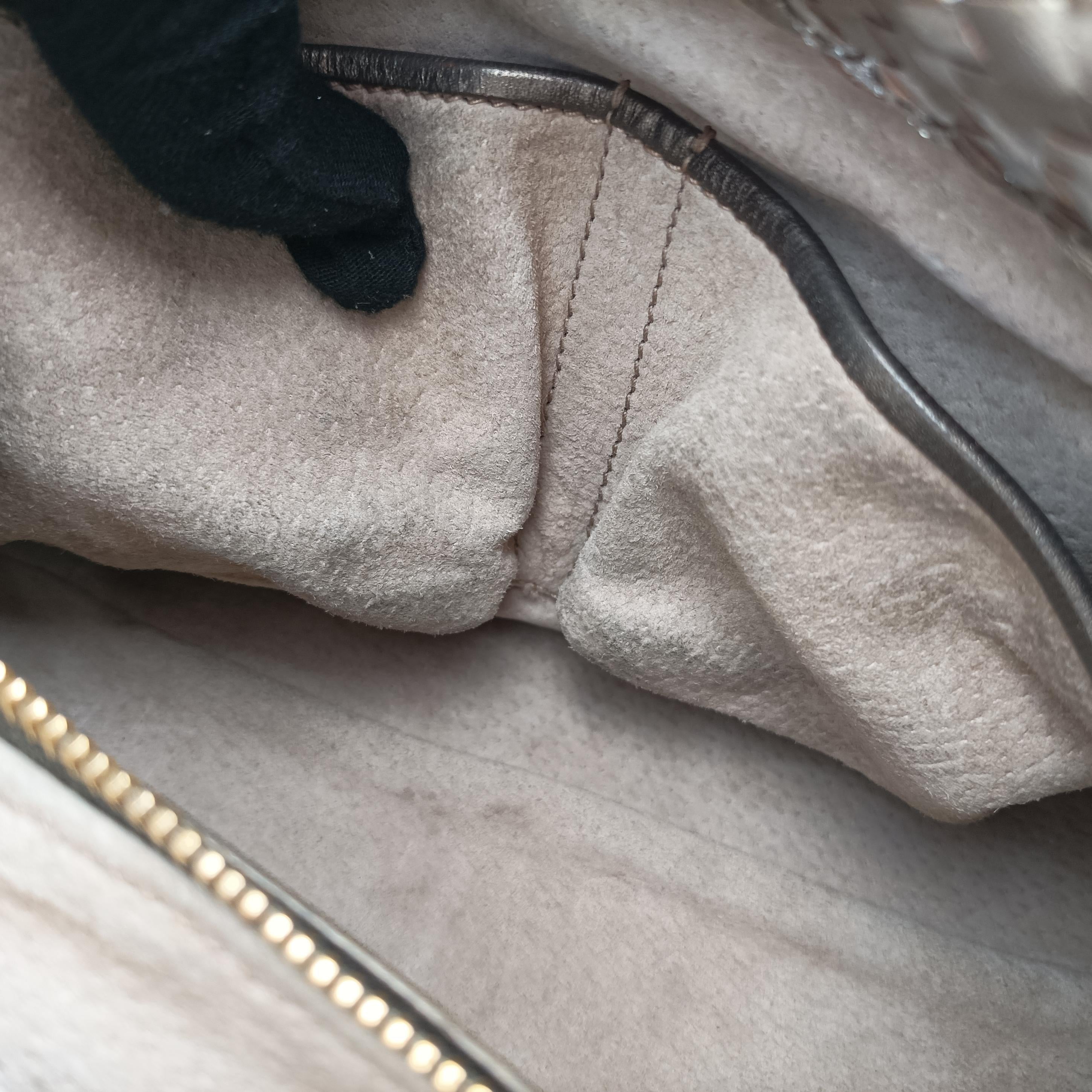 Secondhand Prada Madras Golden leather  shoulderbag | stylenewstar