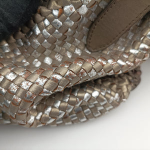 Secondhand Prada Madras Golden leather  shoulderbag | stylenewstar