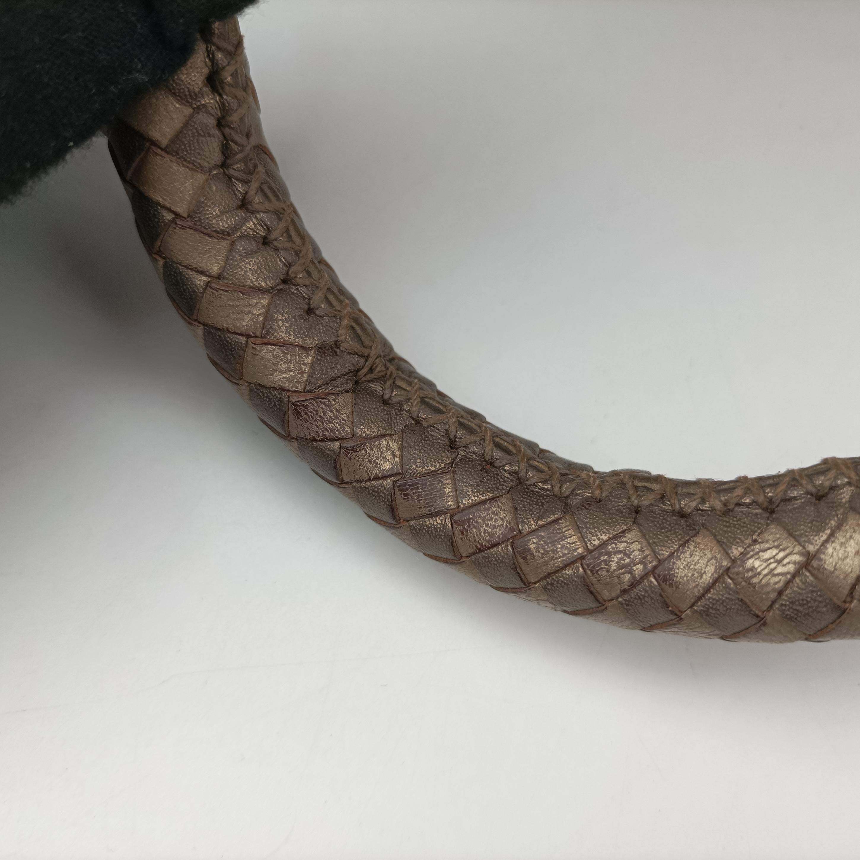 Secondhand Prada Madras Golden leather  shoulderbag | stylenewstar