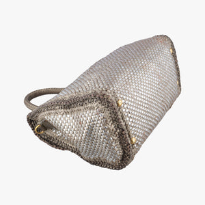 Secondhand Prada Madras Golden leather  shoulderbag | stylenewstar