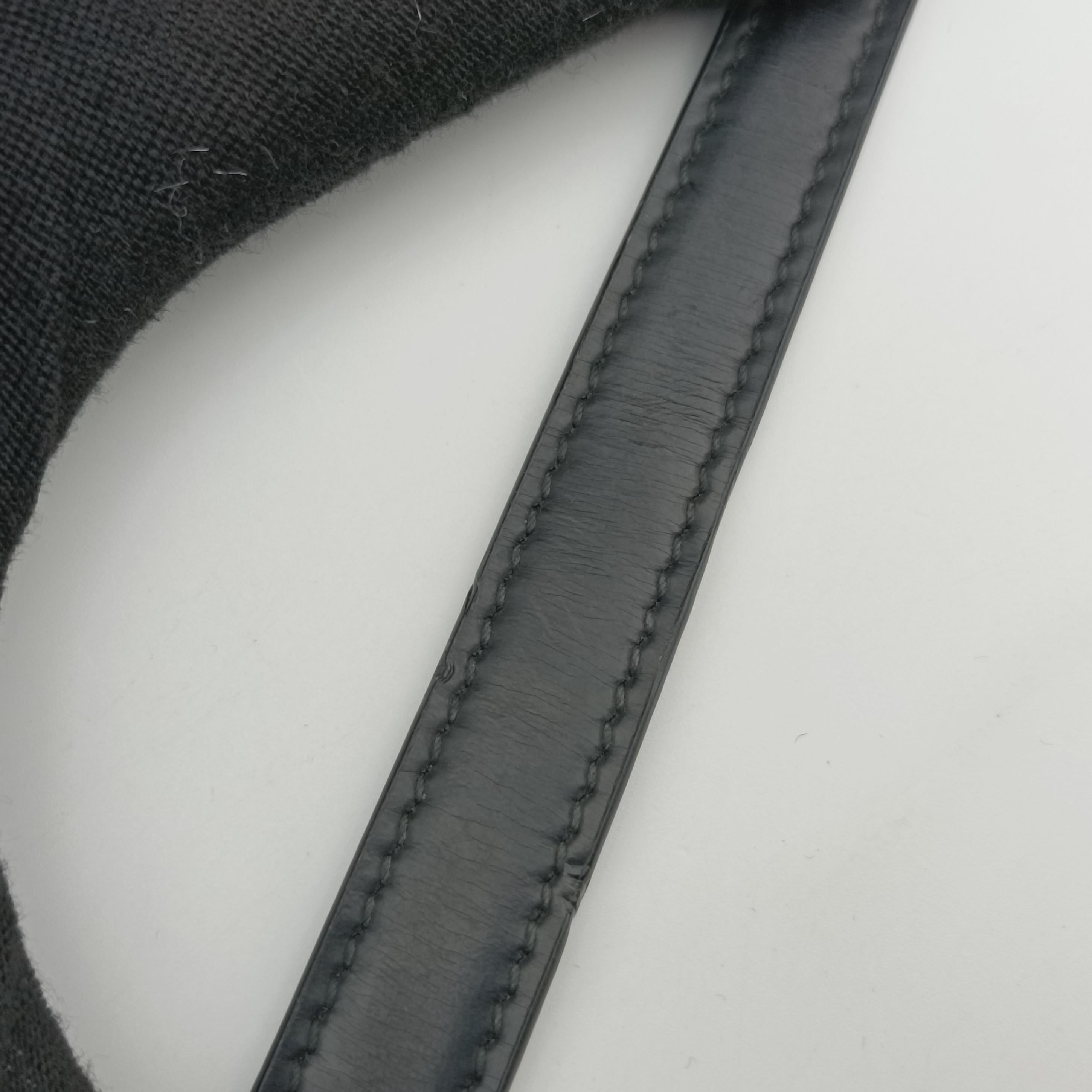 Pre-owned Prada Cleo Black brushed leather 1BC499 shoulderbag | stylenewstar