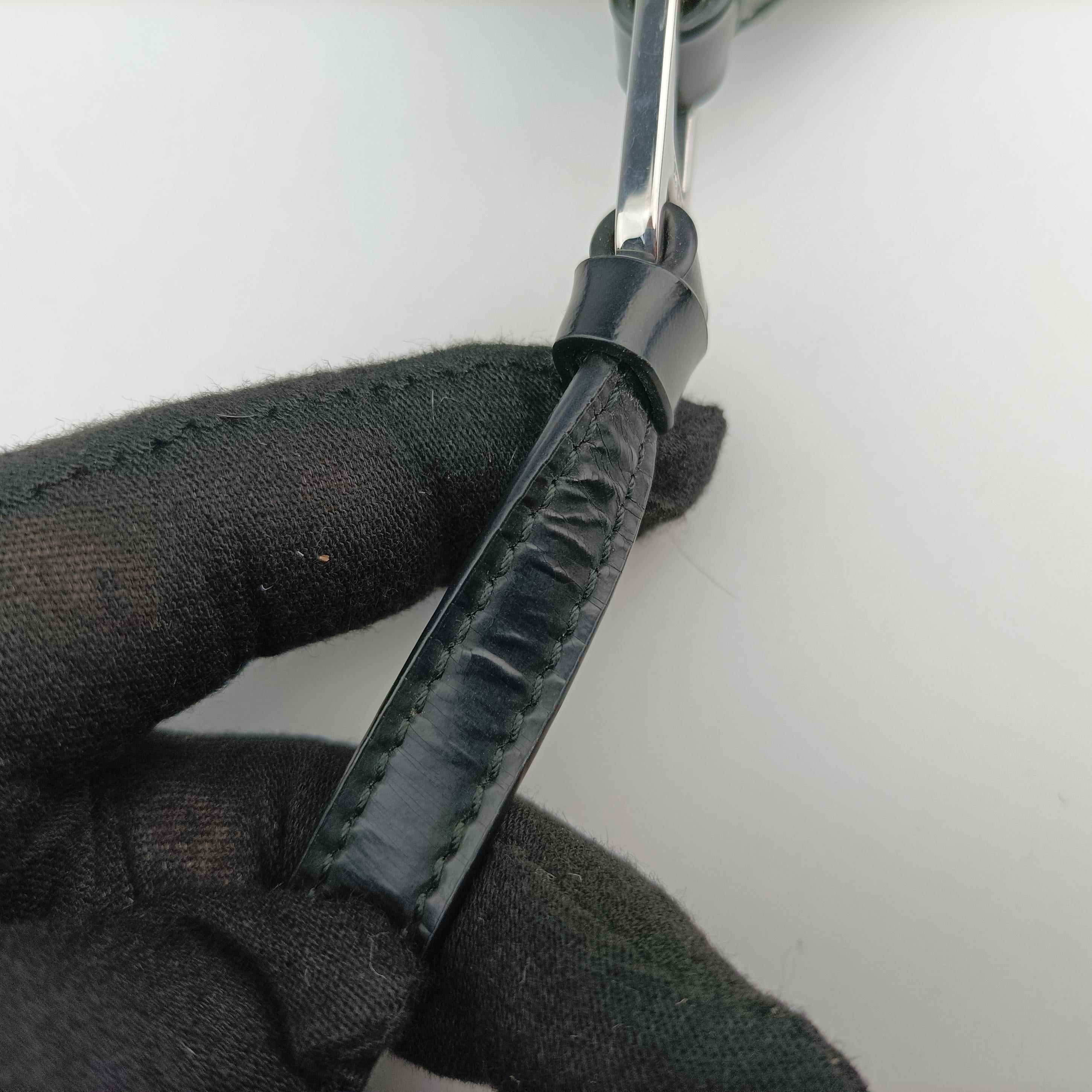 Pre-owned Prada Cleo Black brushed leather 1BC499 shoulderbag | stylenewstar