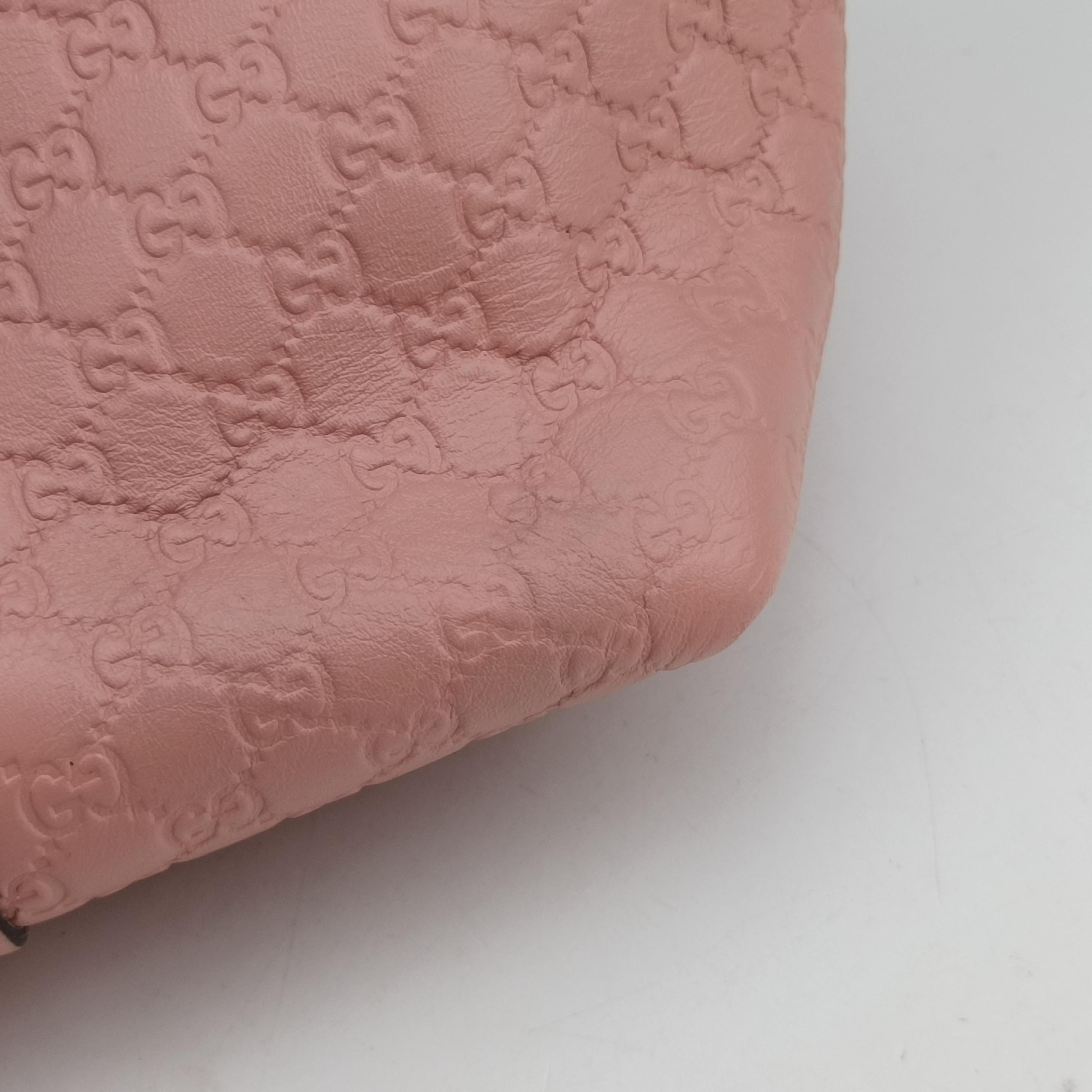 Pre-owned Gucci Microguccissima Pink Leather 449657 handbag | stylenewstar