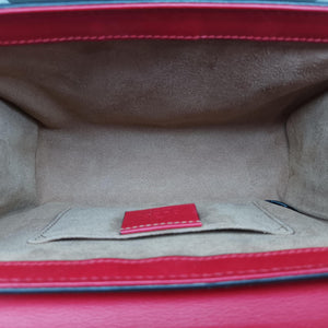 Pre-owned Gucci Padlock beige×red×pink PVC coated canvas 409487 shoulderbag | stylenewstar