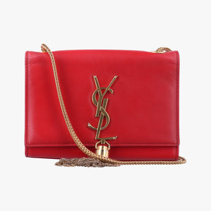 Pre-owned Yves Saint Laurent KATE Red Leather 326076 shoulderbag | stylenewstar