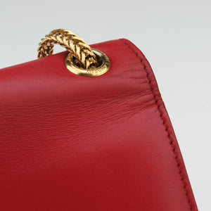 Pre-owned Yves Saint Laurent KATE Red Leather 326076 shoulderbag | stylenewstar
