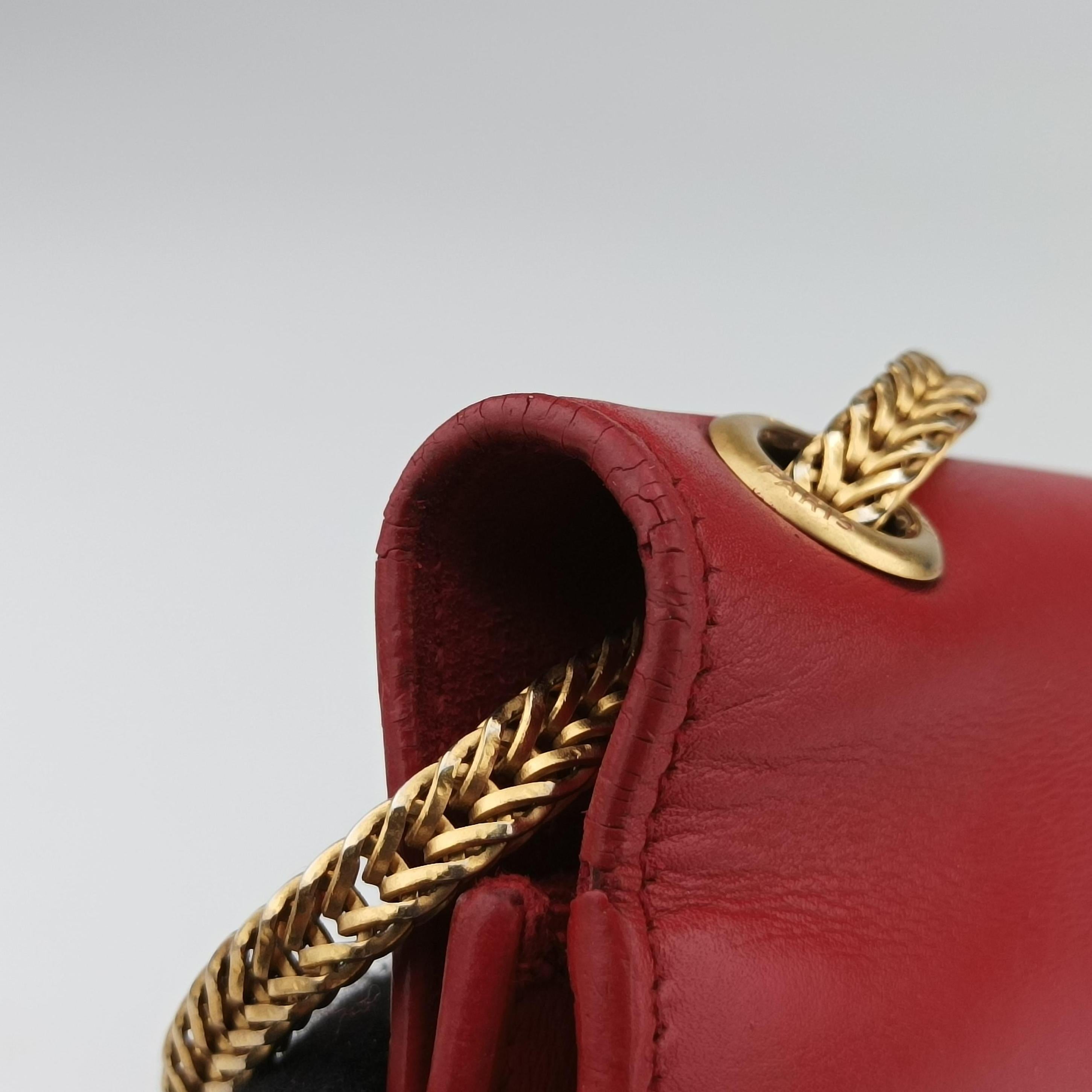 Pre-owned Yves Saint Laurent KATE Red Leather 326076 shoulderbag | stylenewstar