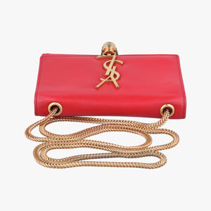 Pre-owned Yves Saint Laurent KATE Red Leather 326076 shoulderbag | stylenewstar
