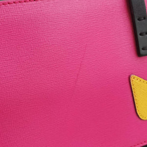 Pre-owned Fendi monster tote Pink Leather 8BH185 shoulderbag | stylenewstar