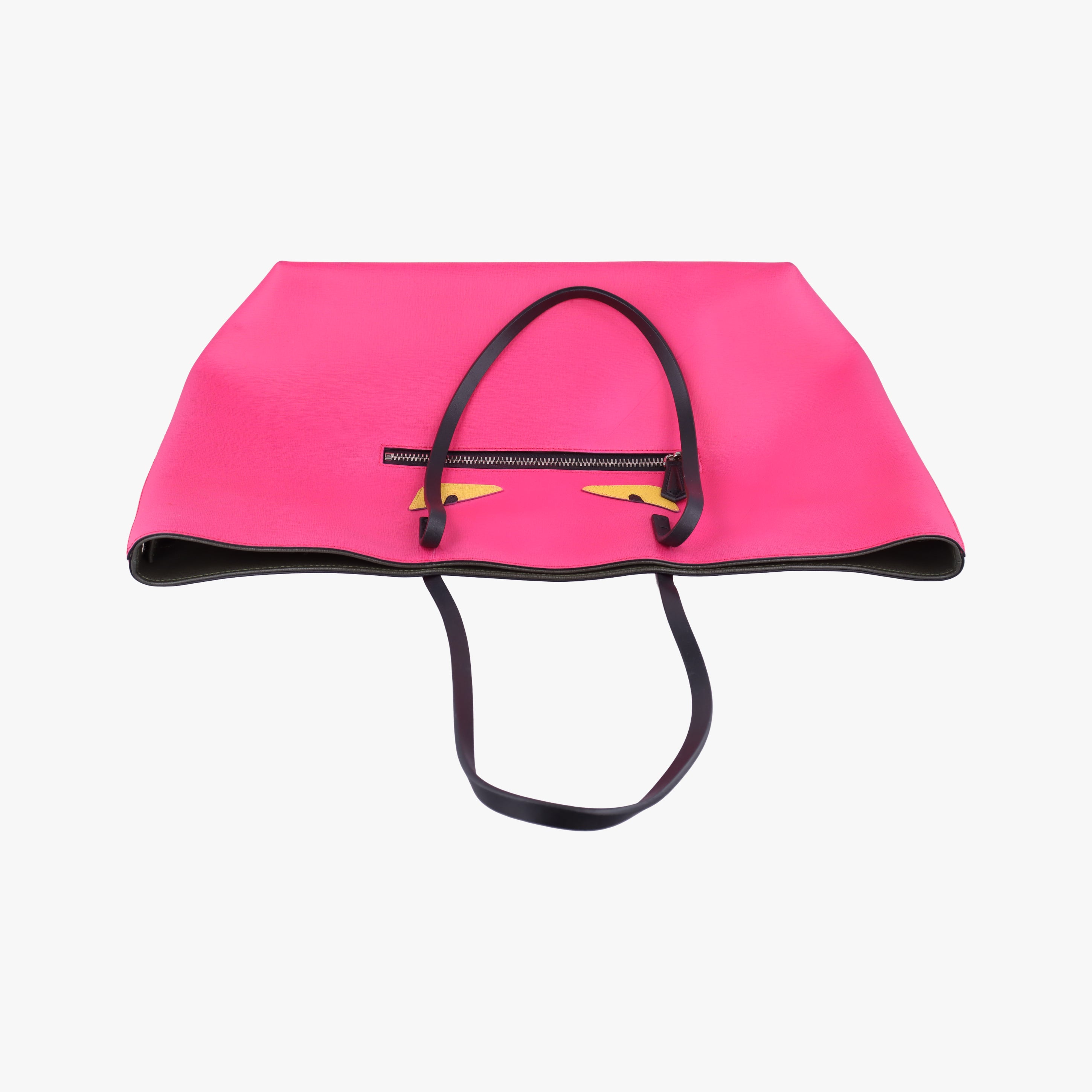 Pre-owned Fendi monster tote Pink Leather 8BH185 shoulderbag | stylenewstar