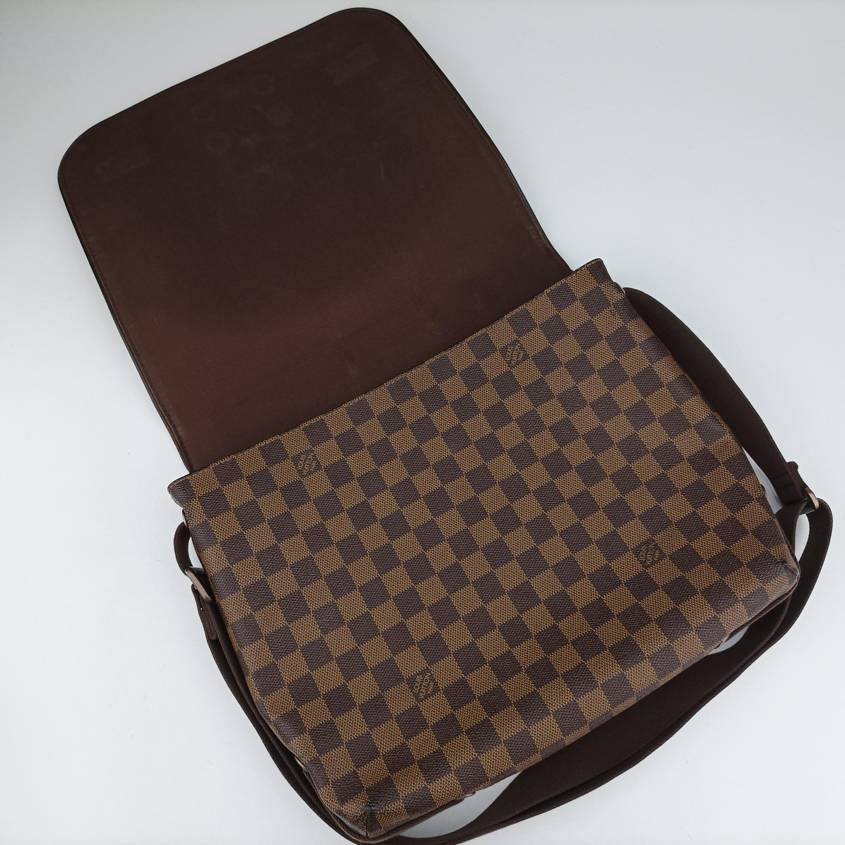 Pre-owned Louis Vuitton BROOKLYN MM EBENE Damier Canvas N51211 shoulderbag | stylenewstar