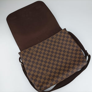 Pre-owned Louis Vuitton BROOKLYN MM EBENE Damier Canvas N51211 shoulderbag | stylenewstar