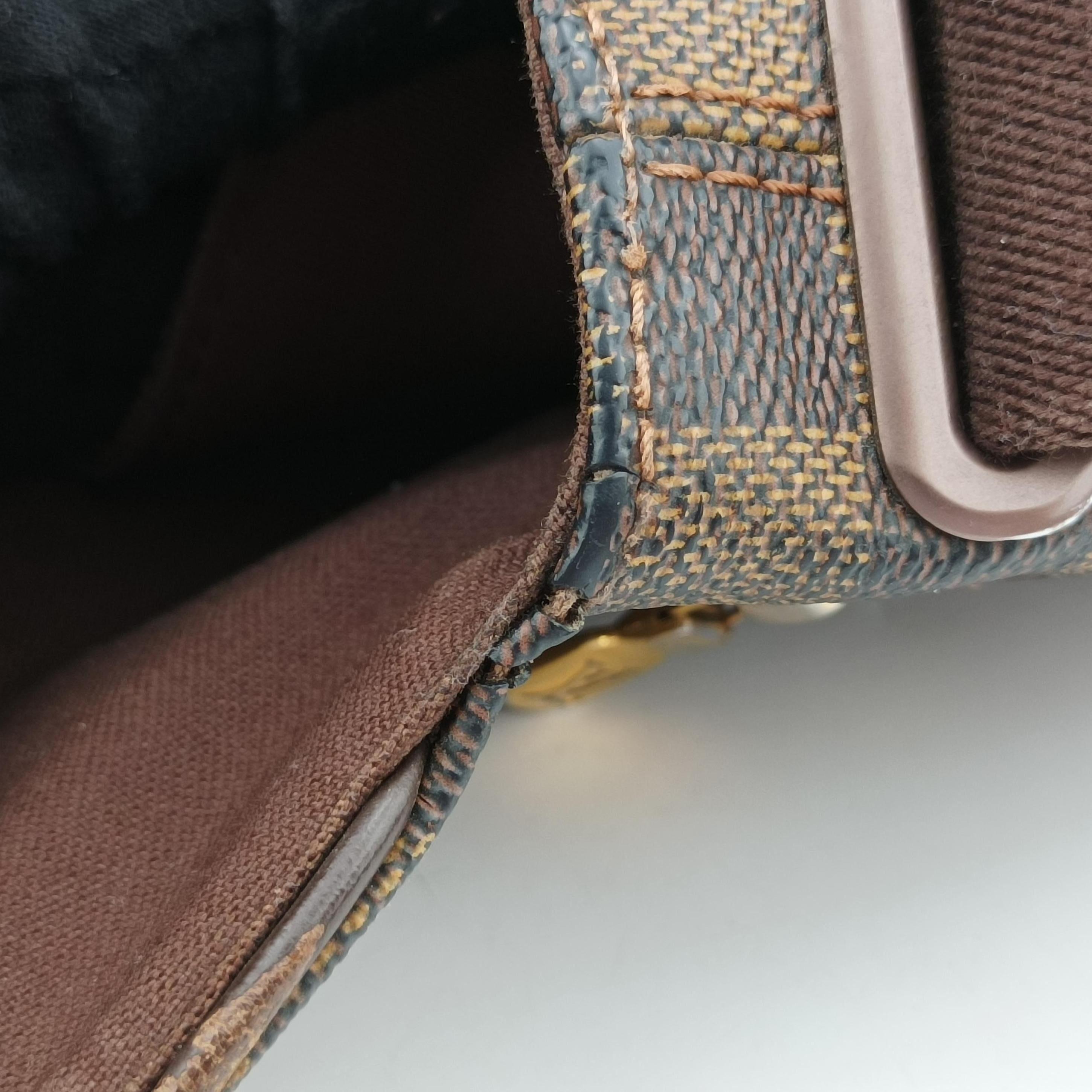 Pre-owned Louis Vuitton BROOKLYN MM EBENE Damier Canvas N51211 shoulderbag | stylenewstar