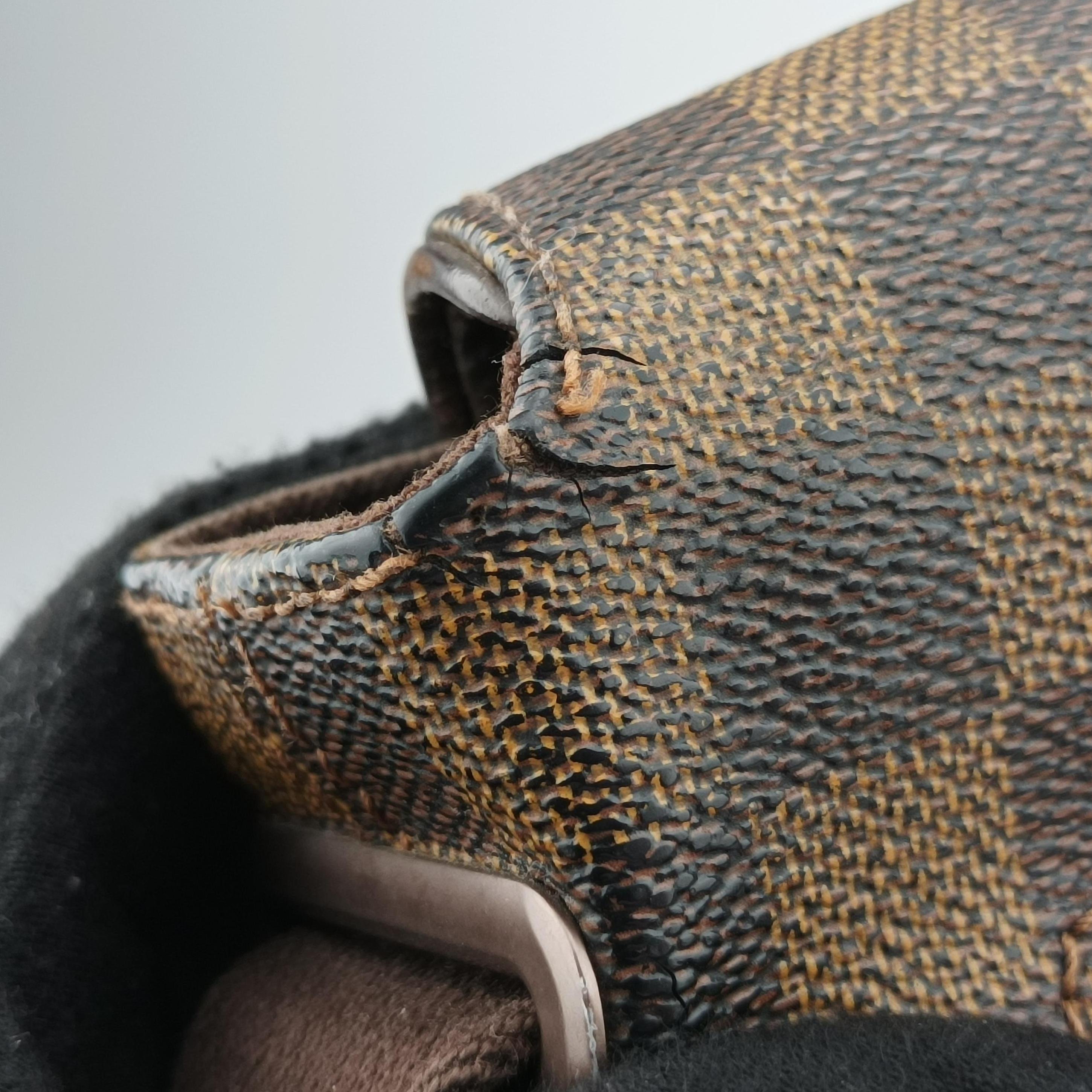 Pre-owned Louis Vuitton BROOKLYN MM EBENE Damier Canvas N51211 shoulderbag | stylenewstar