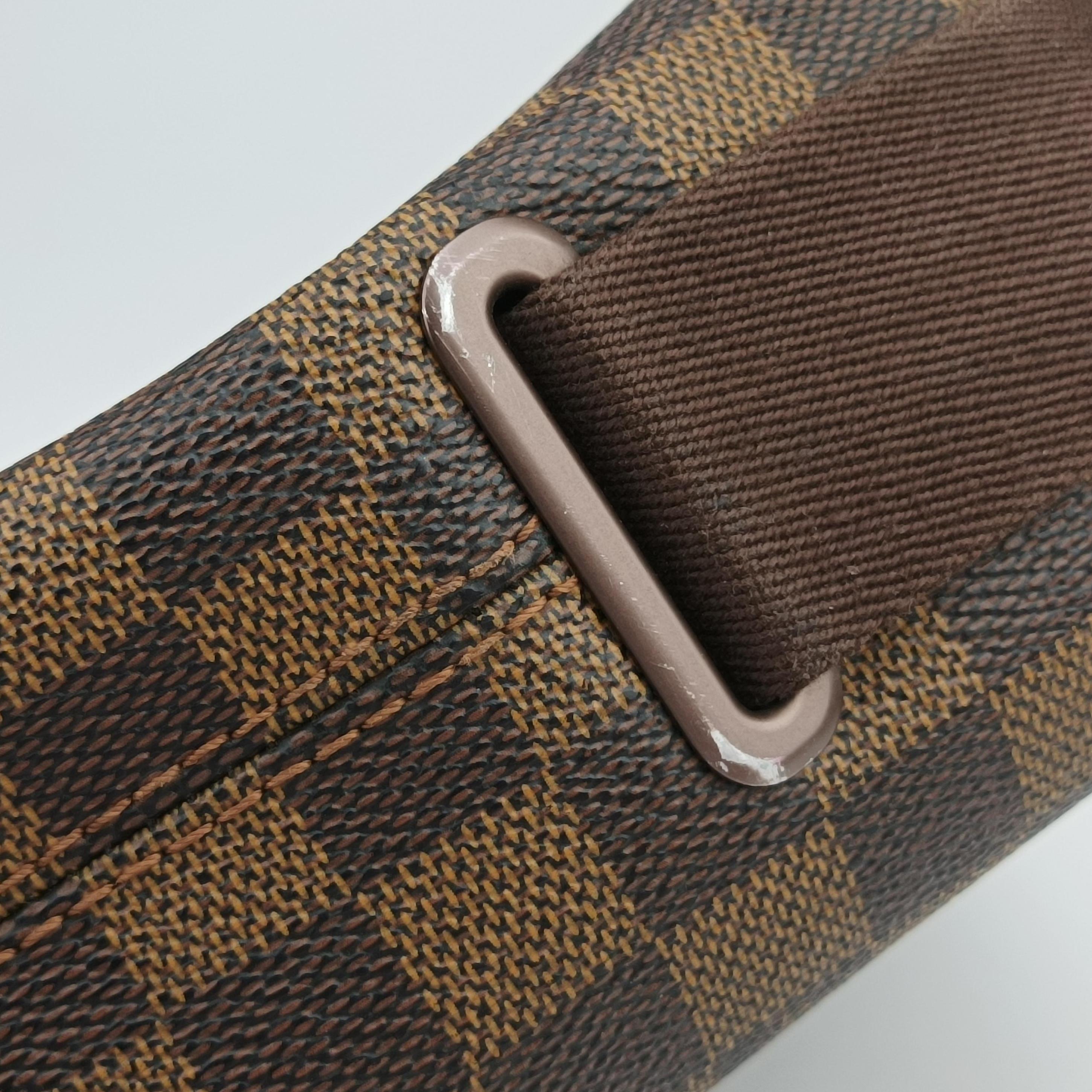 Pre-owned Louis Vuitton BROOKLYN MM EBENE Damier Canvas N51211 shoulderbag | stylenewstar