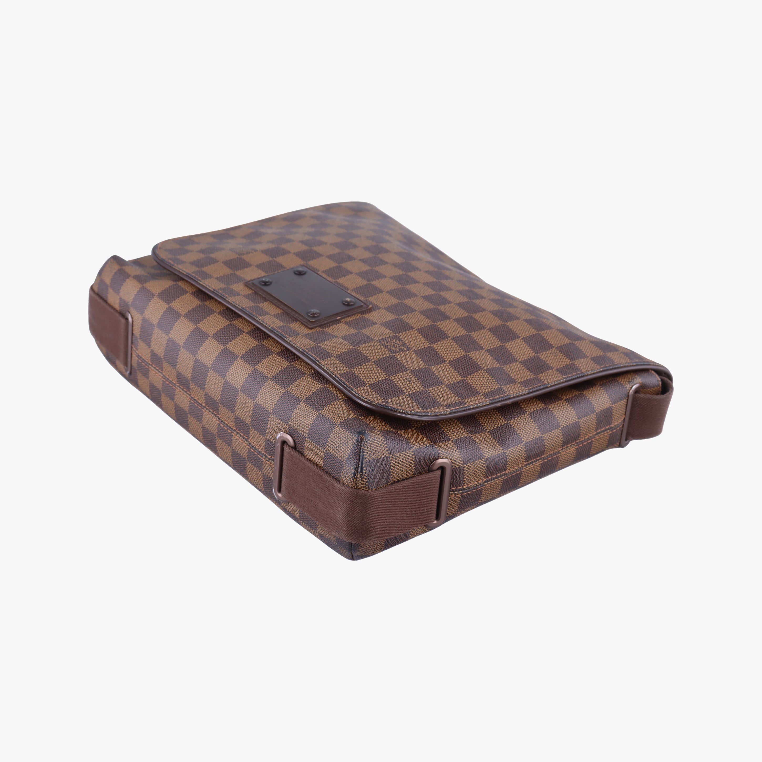 Pre-owned Louis Vuitton BROOKLYN MM EBENE Damier Canvas N51211 shoulderbag | stylenewstar
