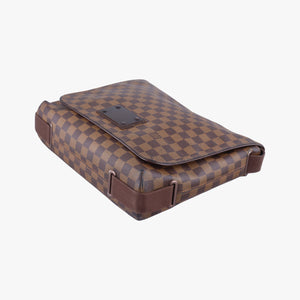 Pre-owned Louis Vuitton BROOKLYN MM EBENE Damier Canvas N51211 shoulderbag | stylenewstar