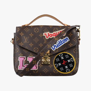 Secondhand Louis Vuitton Pochette MeTIS MM Brown×multicolor Monogram Patches M43991 shoulderbag | stylenewstar