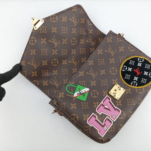 Secondhand Louis Vuitton Pochette MeTIS MM Brown×multicolor Monogram Patches M43991 shoulderbag | stylenewstar