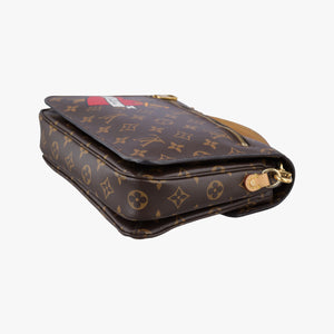 Secondhand Louis Vuitton Pochette MeTIS MM Brown×multicolor Monogram Patches M43991 shoulderbag | stylenewstar
