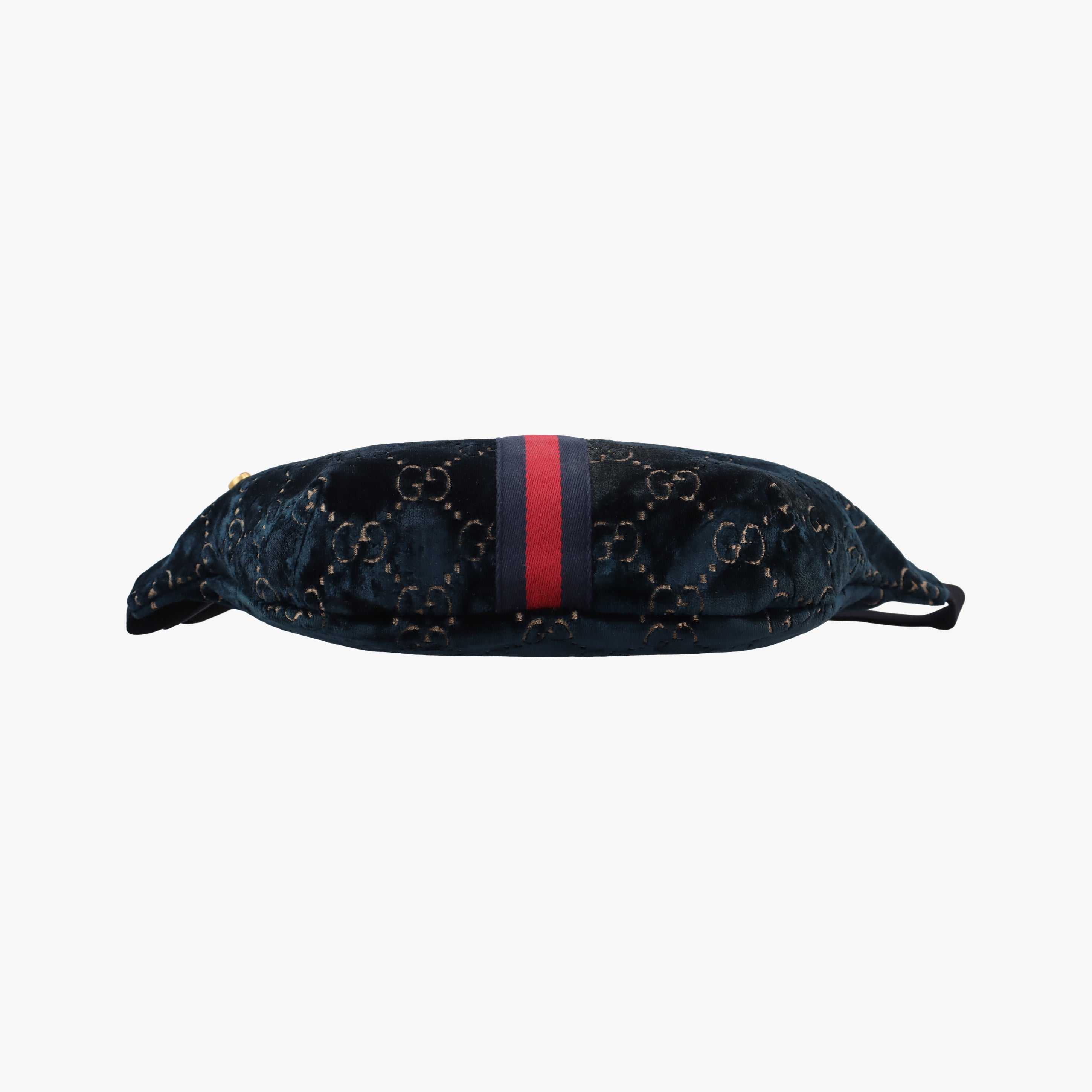 Pre-owned Gucci GG Velvet Blue velour 574968 bum bag/waist bag | stylenewstar