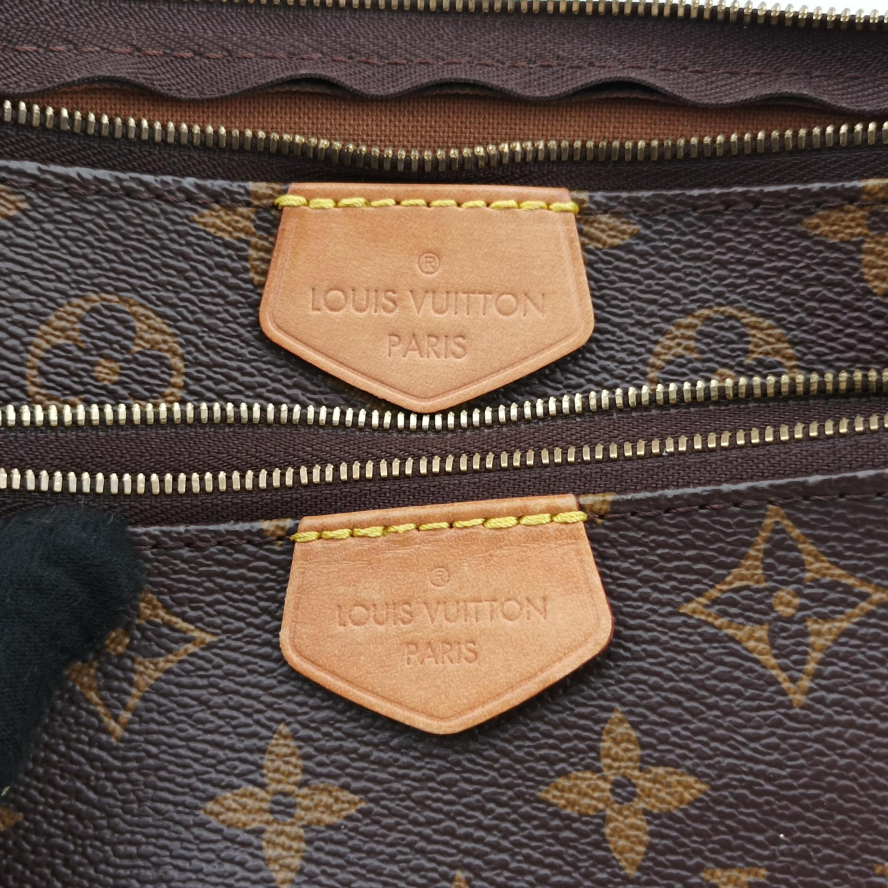 Vintage Louis Vuitton MULTI POCHETTE ACCESSOIRES MARRON×ROSE CLAIRE Monogram Canvas M44840 shoulderbag | stylenewstar