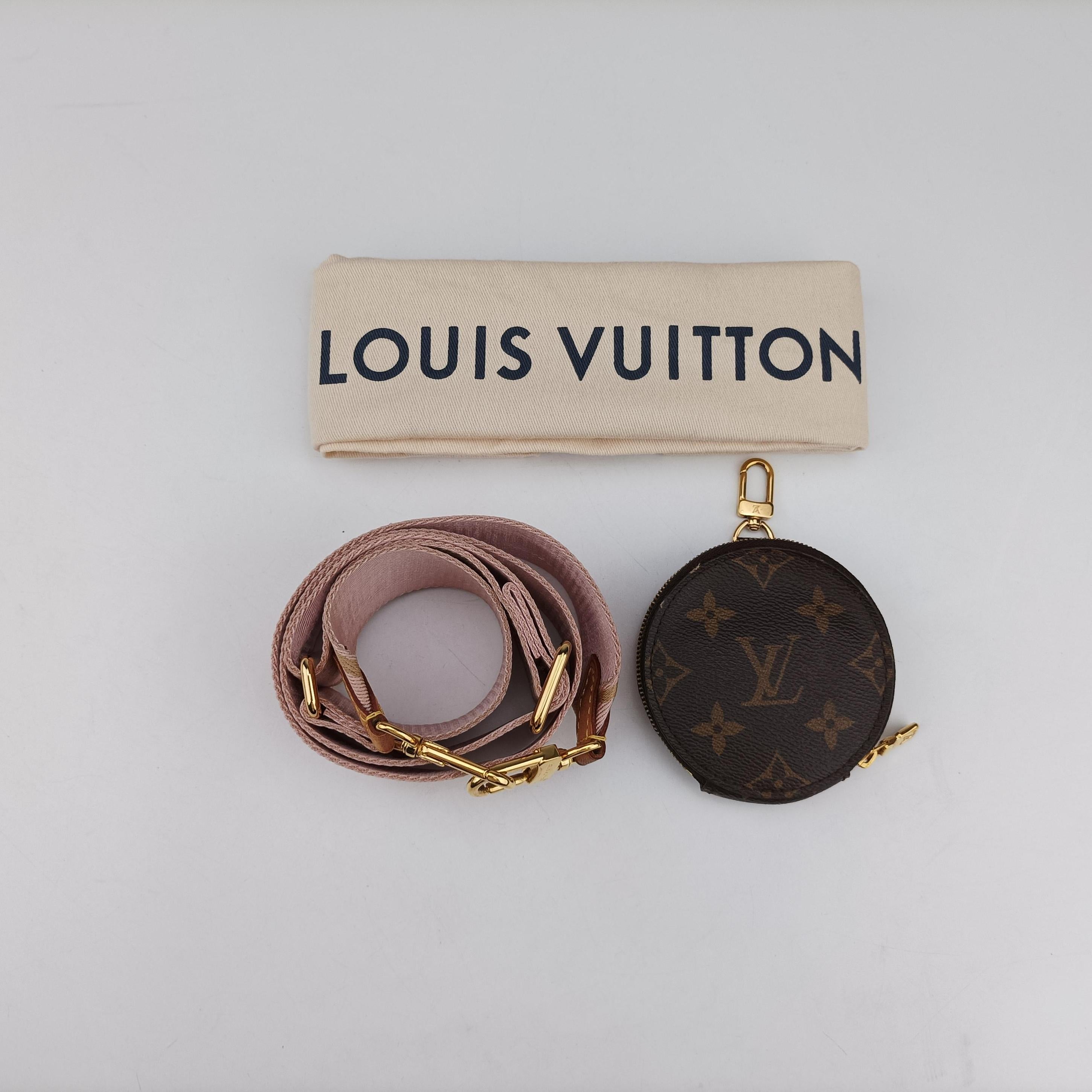 Vintage Louis Vuitton MULTI POCHETTE ACCESSOIRES MARRON×ROSE CLAIRE Monogram Canvas M44840 shoulderbag | stylenewstar
