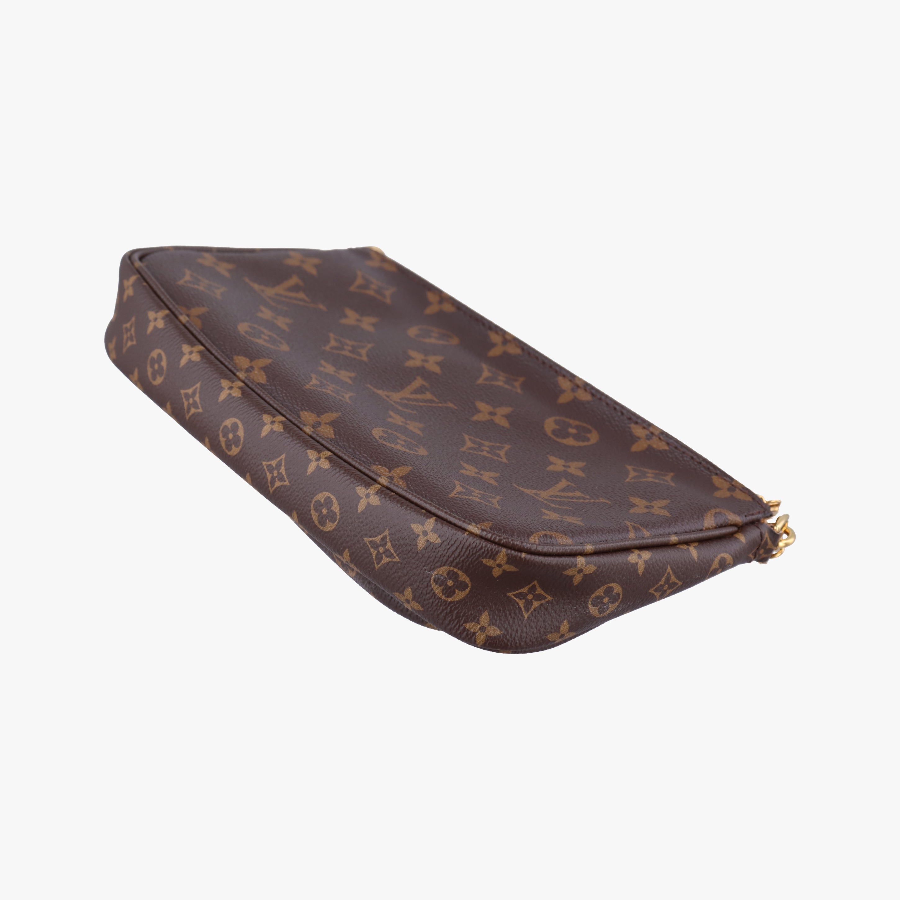 Vintage Louis Vuitton MULTI POCHETTE ACCESSOIRES MARRON×ROSE CLAIRE Monogram Canvas M44840 shoulderbag | stylenewstar
