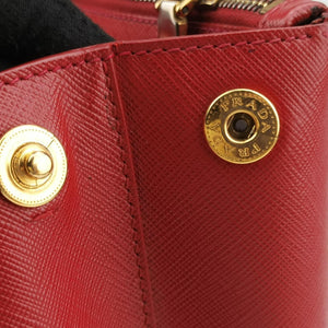 Pre-owned Prada Galleria Red SAFFIANO Leather BN1844 shoulderbag | stylenewstar