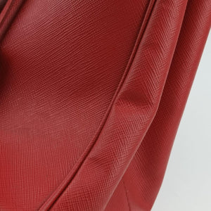 Pre-owned Prada Galleria Red SAFFIANO Leather BN1844 shoulderbag | stylenewstar