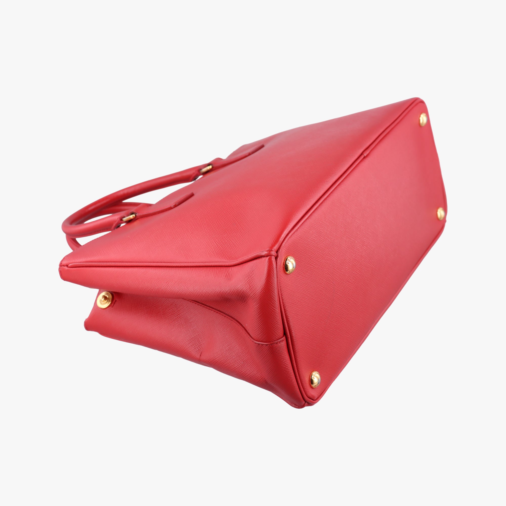 Pre-owned Prada Galleria Red SAFFIANO Leather BN1844 shoulderbag | stylenewstar