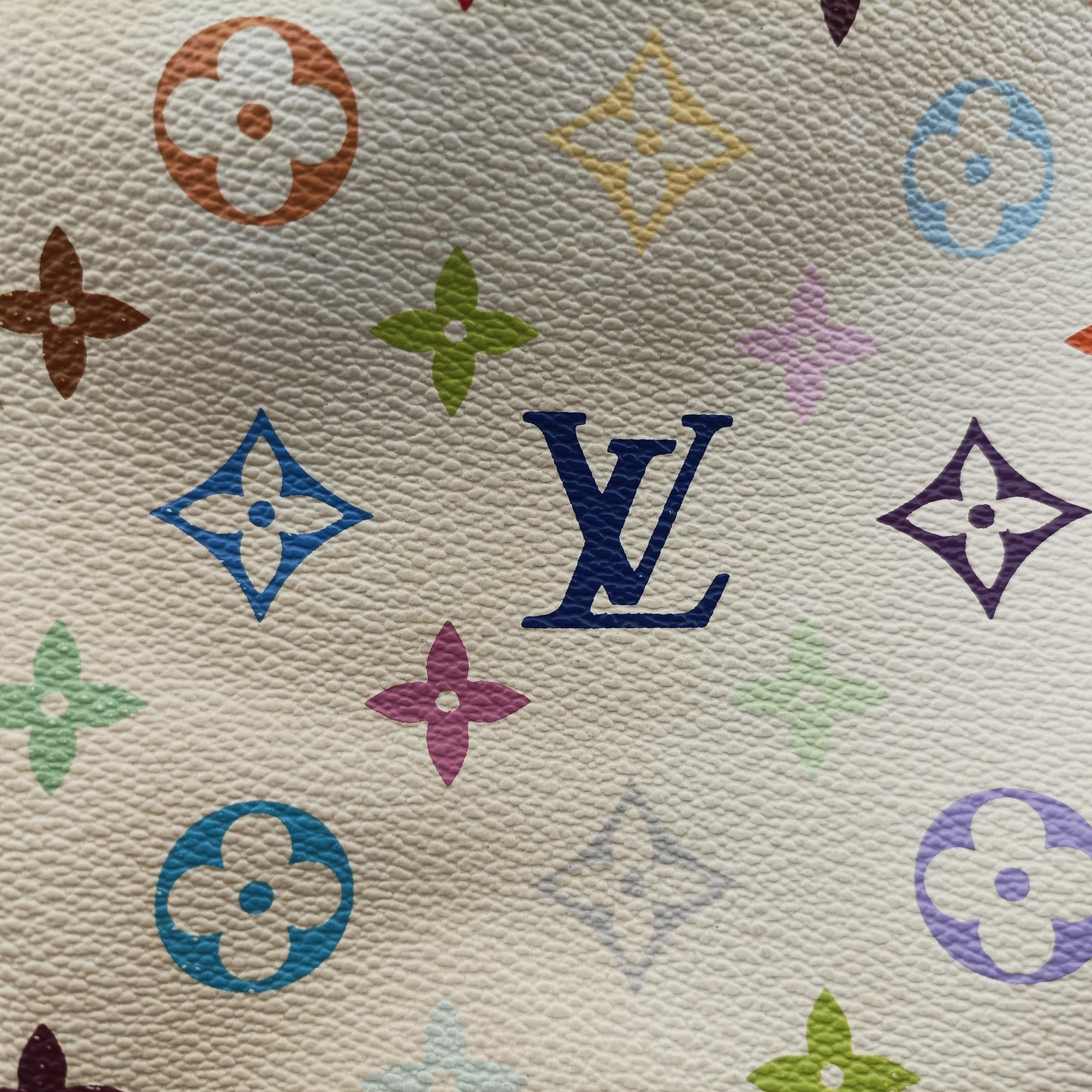 Pre-owned Louis Vuitton GRETA white Monogram Multicolor M40195 shoulderbag | stylenewstar