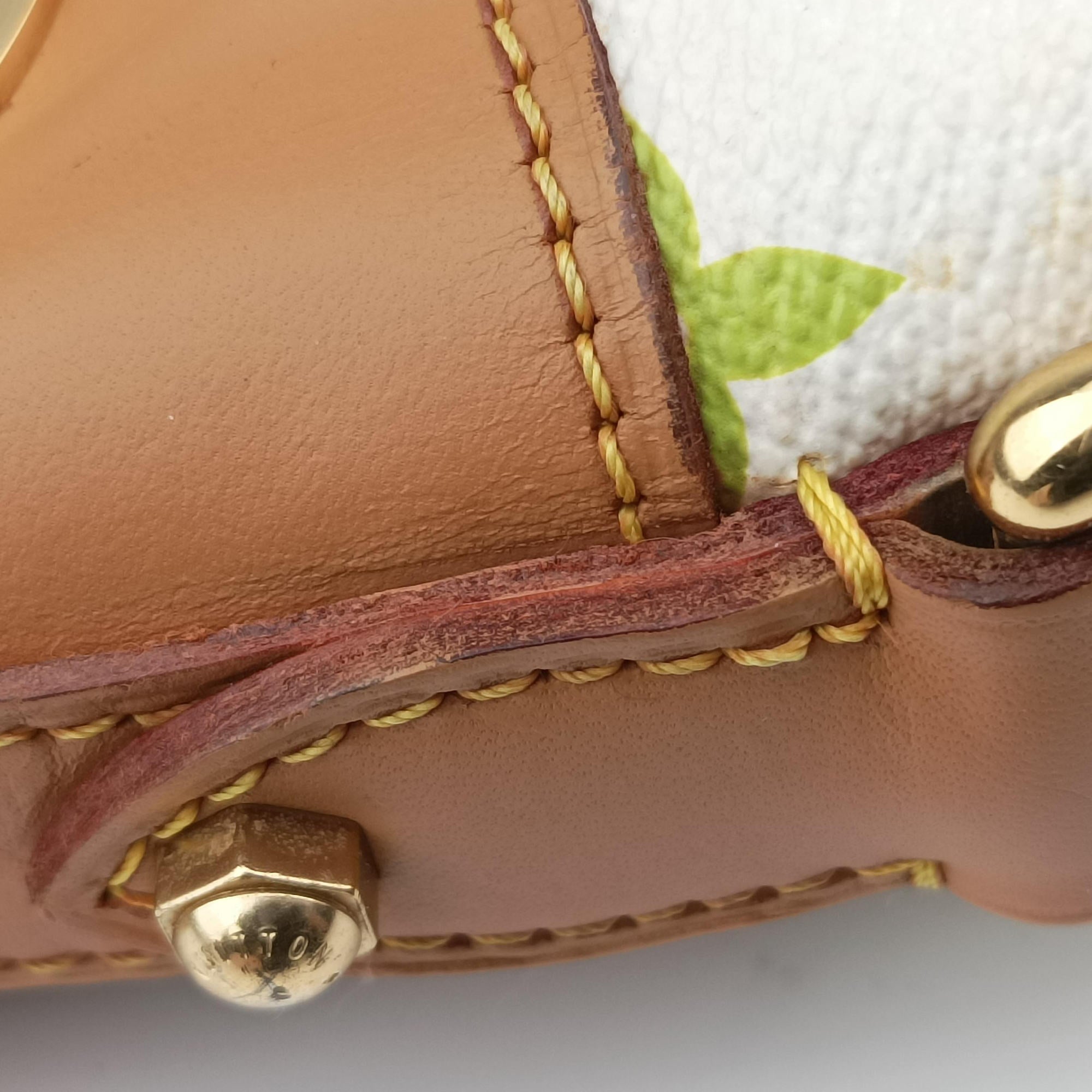 Pre-owned Louis Vuitton GRETA white Monogram Multicolor M40195 shoulderbag | stylenewstar