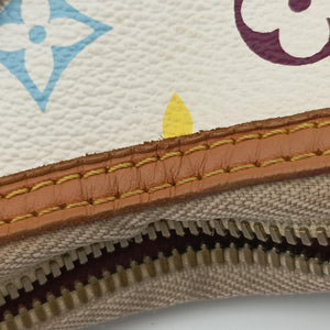 Pre-owned Louis Vuitton GRETA white Monogram Multicolor M40195 shoulderbag | stylenewstar