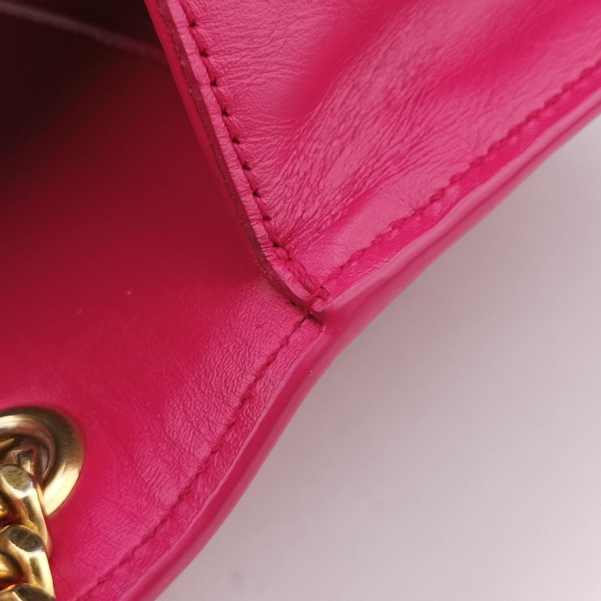 Pre-owned Yves Saint Laurent KATE Rose Leather 354119 shoulderbag | stylenewstar