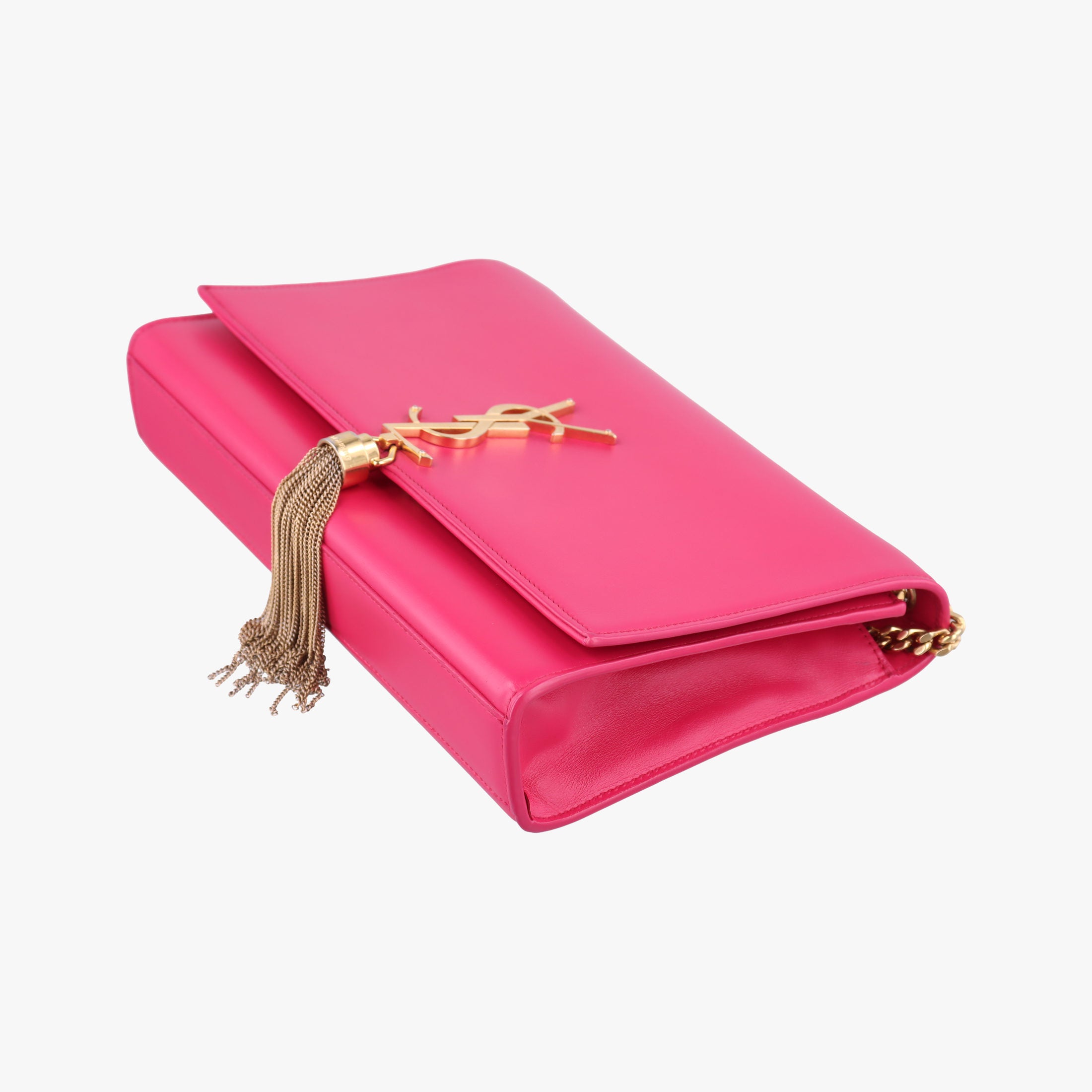 Pre-owned Yves Saint Laurent KATE Rose Leather 354119 shoulderbag | stylenewstar