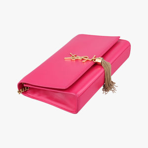 Pre-owned Yves Saint Laurent KATE Rose Leather 354119 shoulderbag | stylenewstar