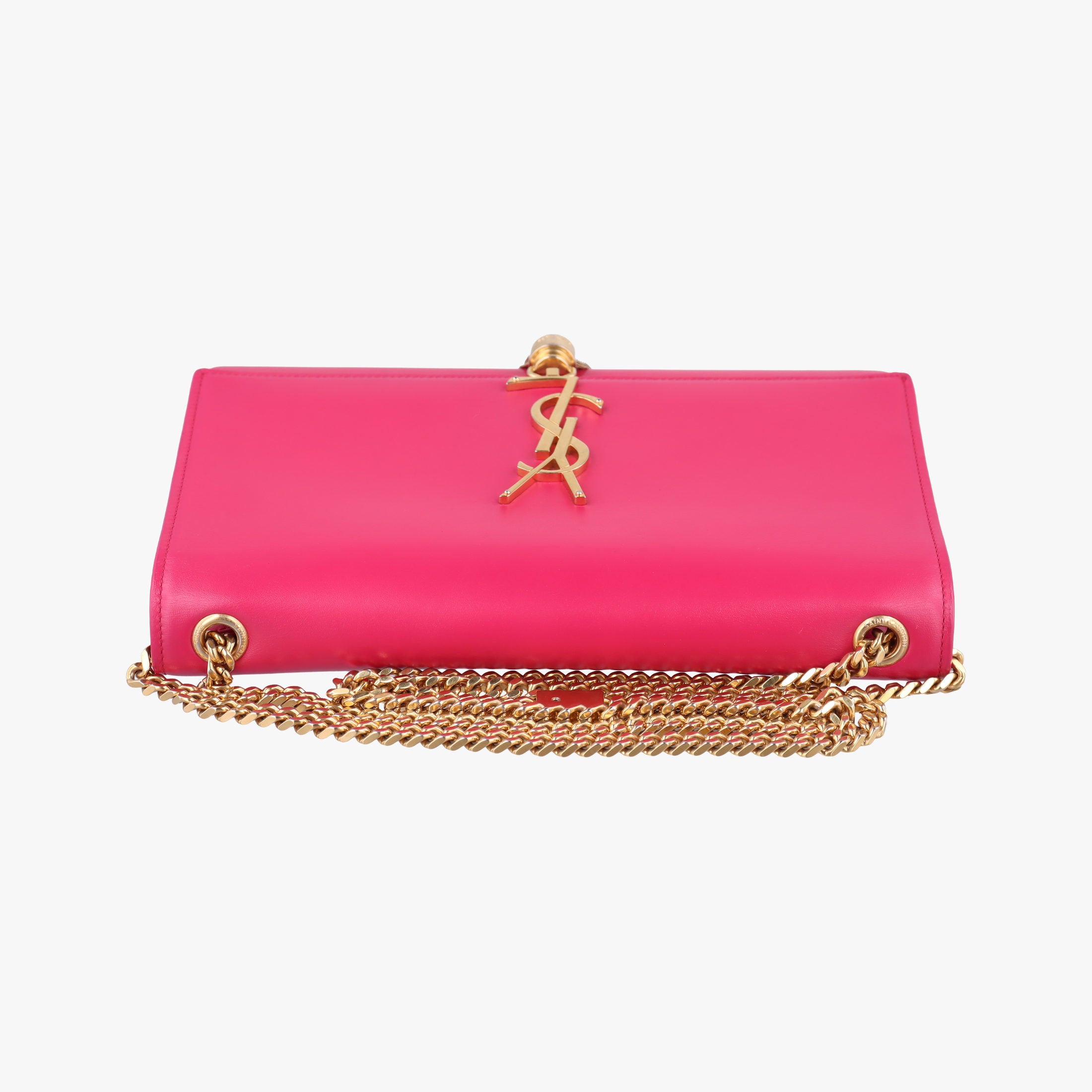 Pre-owned Yves Saint Laurent KATE Rose Leather 354119 shoulderbag | stylenewstar