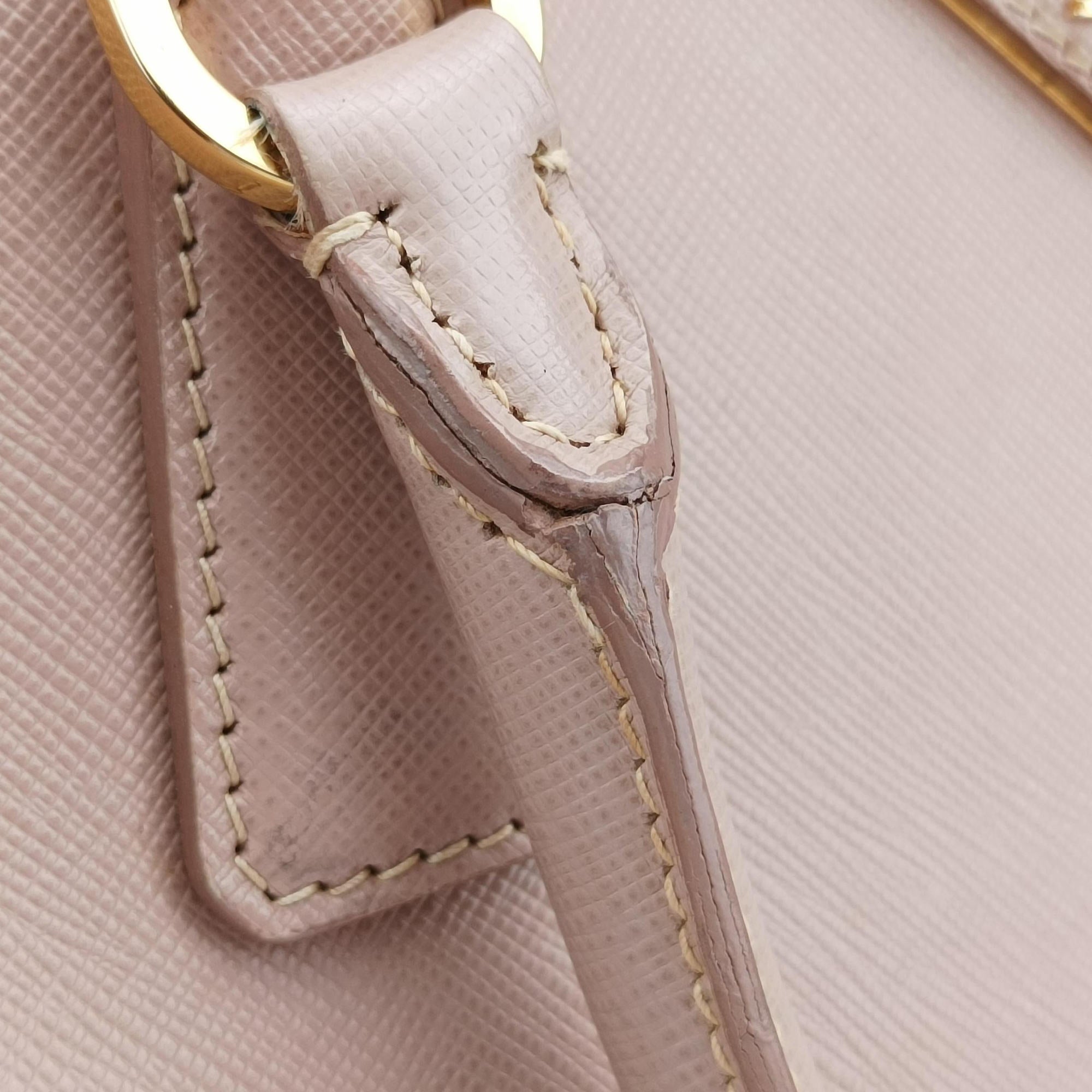 Pre-owned Prada Galleria Pink SAFFIANO Leather BN1874 shoulderbag | stylenewstar