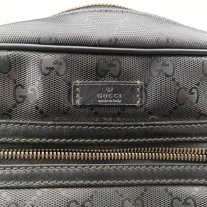Pre-owned Gucci GG Imprime Messenger Black PVC coated canvas 201448 shoulderbag | stylenewstar