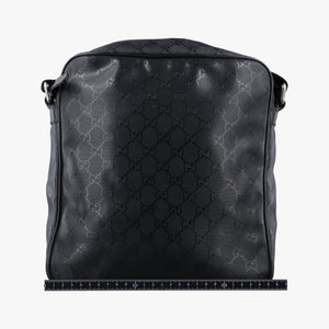 Pre-owned Gucci GG Imprime Messenger Black PVC coated canvas 201448 shoulderbag | stylenewstar