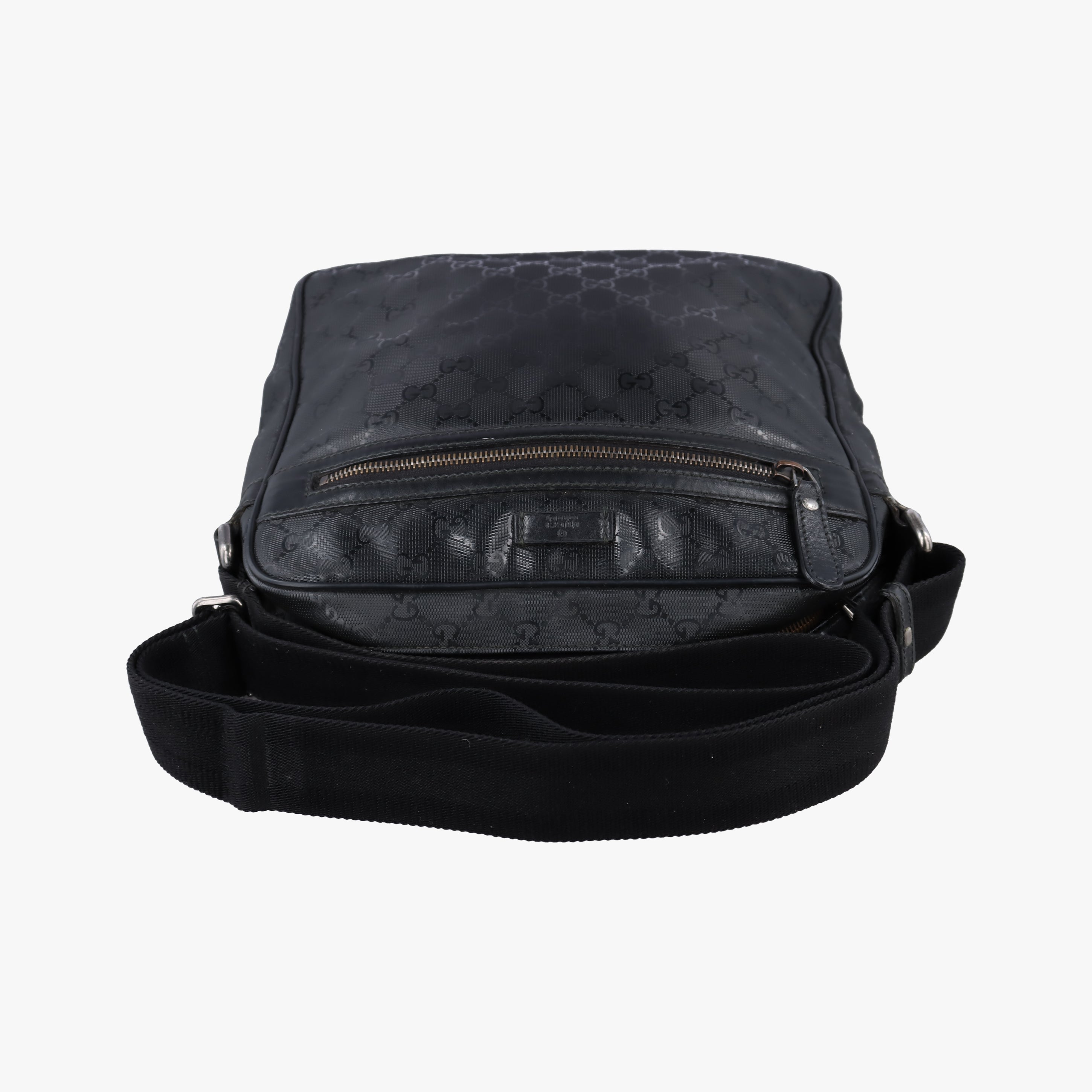 Pre-owned Gucci GG Imprime Messenger Black PVC coated canvas 201448 shoulderbag | stylenewstar