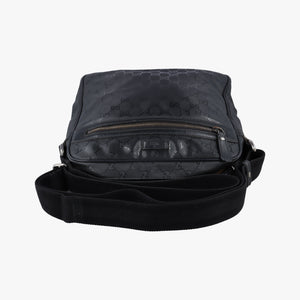 Pre-owned Gucci GG Imprime Messenger Black PVC coated canvas 201448 shoulderbag | stylenewstar